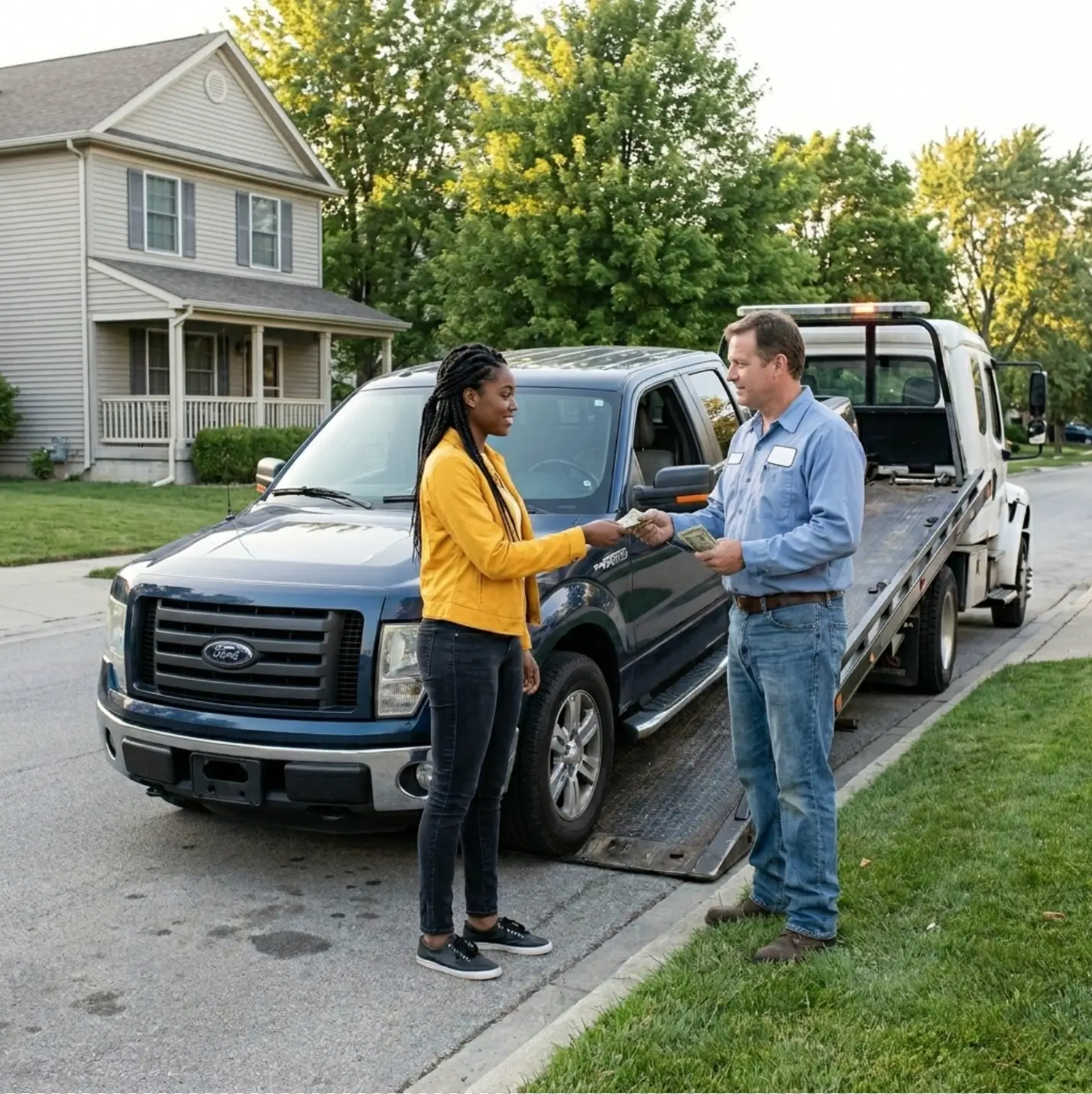 Chicago junk car buyer pickup proof