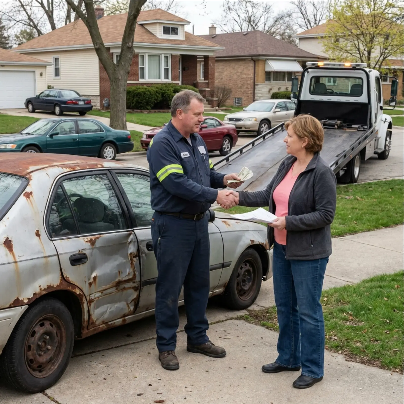 Cash for junk cars pickup in Chicago